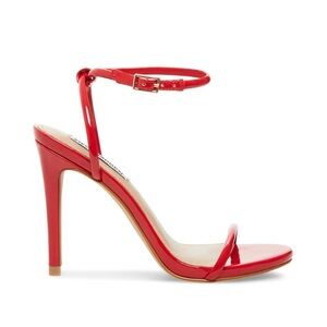 Steve Madden Red Fate Patent Strappy Sandal Heels - Size 8